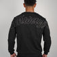 Arrow Script Crewneck - Triple Black