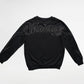 Arrow Script Crewneck - Triple Black