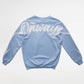 Arrow Script Crewneck - Baby Blue