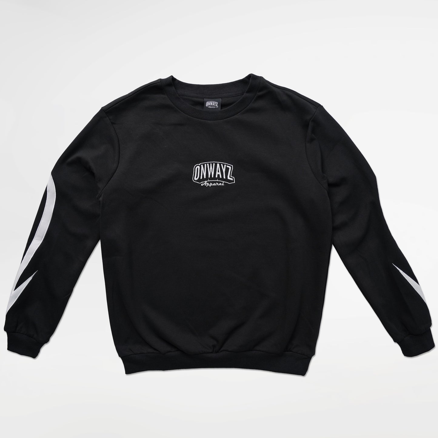 Arrow Script Crewneck - Black and White