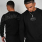 Arrow Script Crewneck - Triple Black