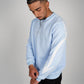 Arrow Script Crewneck - Baby Blue