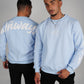 Arrow Script Crewneck - Baby Blue