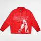 Cellular Zip Jacket - Red