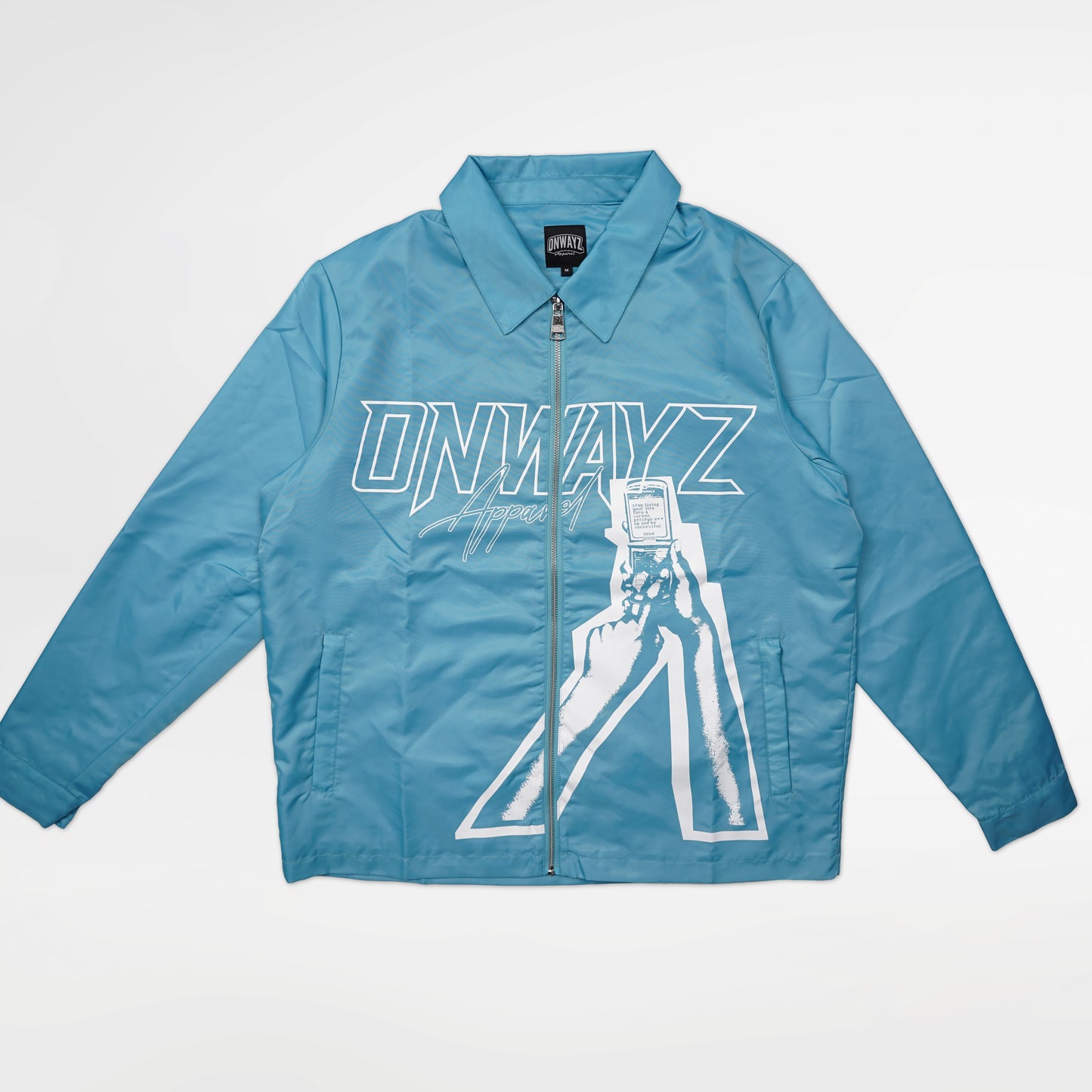 Cellular Zip Jacket - Blue