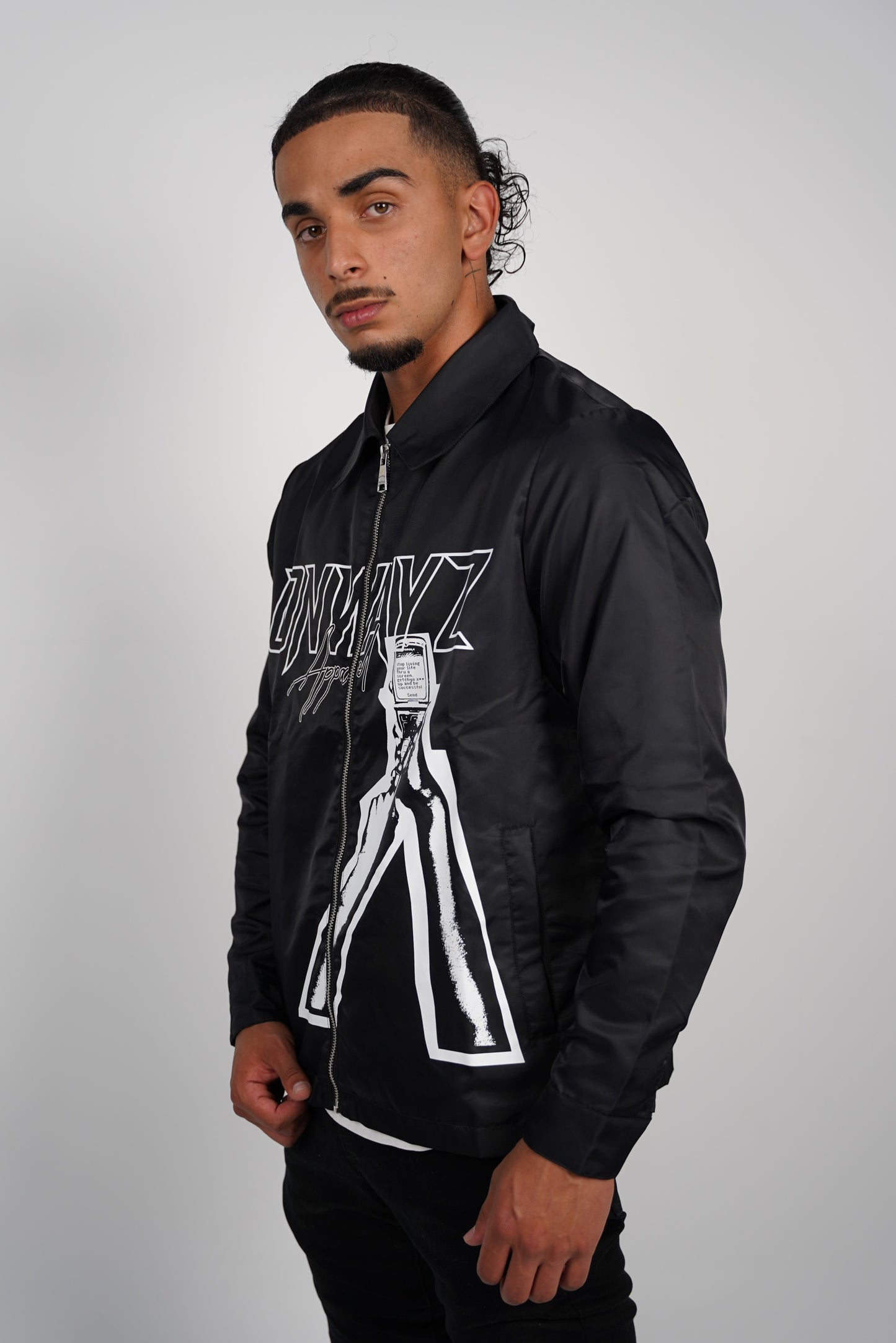 Cellular Zip Jacket - Black