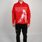 Cellular Zip Jacket - Red