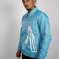 Cellular Zip Jacket - Blue