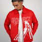 Cellular Zip Jacket - Red