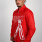 Cellular Zip Jacket - Red