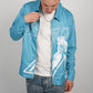 Cellular Zip Jacket - Blue