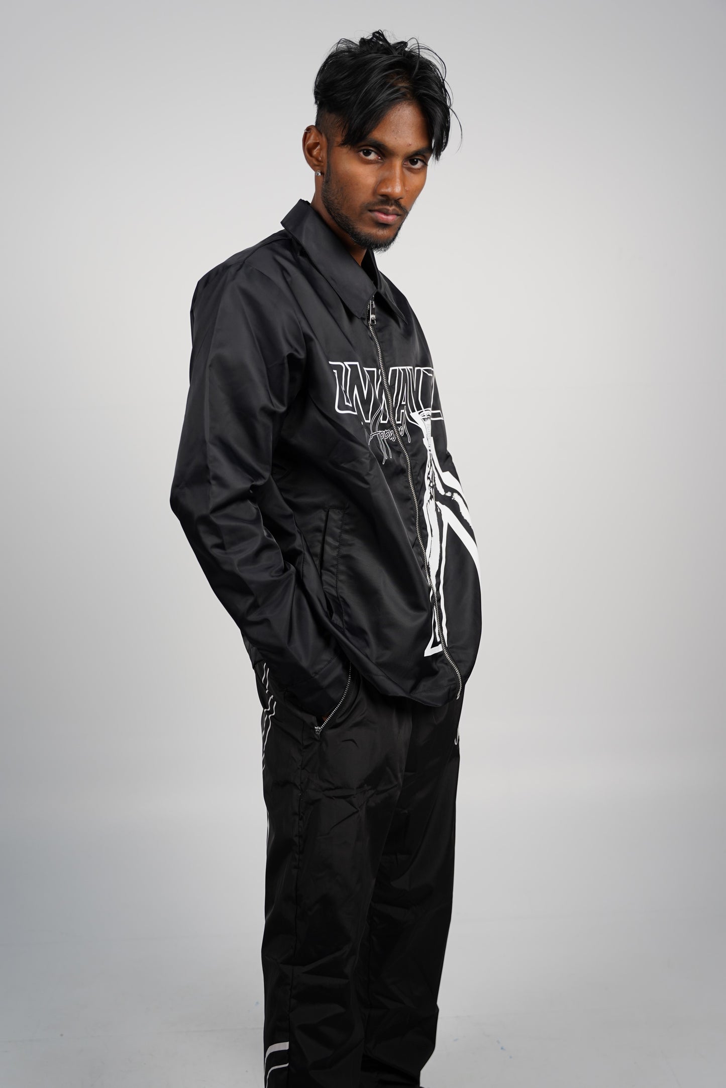 Cellular Zip Jacket - Black