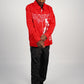 Cellular Zip Jacket - Red