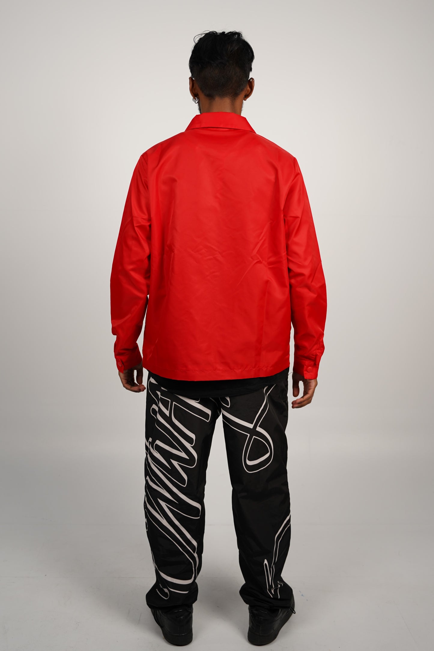 Cellular Zip Jacket - Red