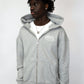 Arrow Script Zip Hoodie - Grey