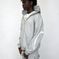 Arrow Script Zip Hoodie - Grey