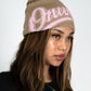 Reversible Beanie - Brown / Grey