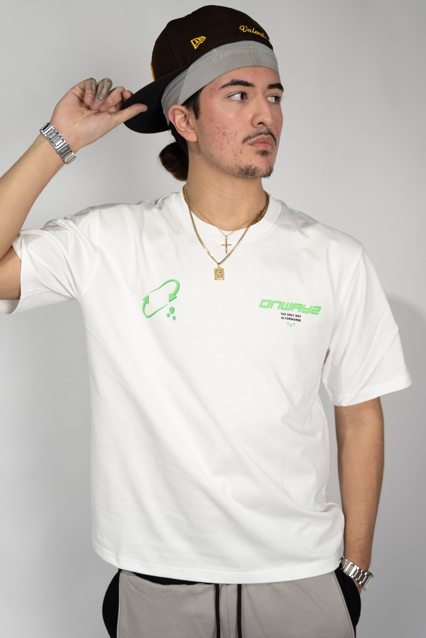 Motion T Shirt - White Green
