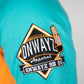 Quarter Zip Sweater - Teal and Orange