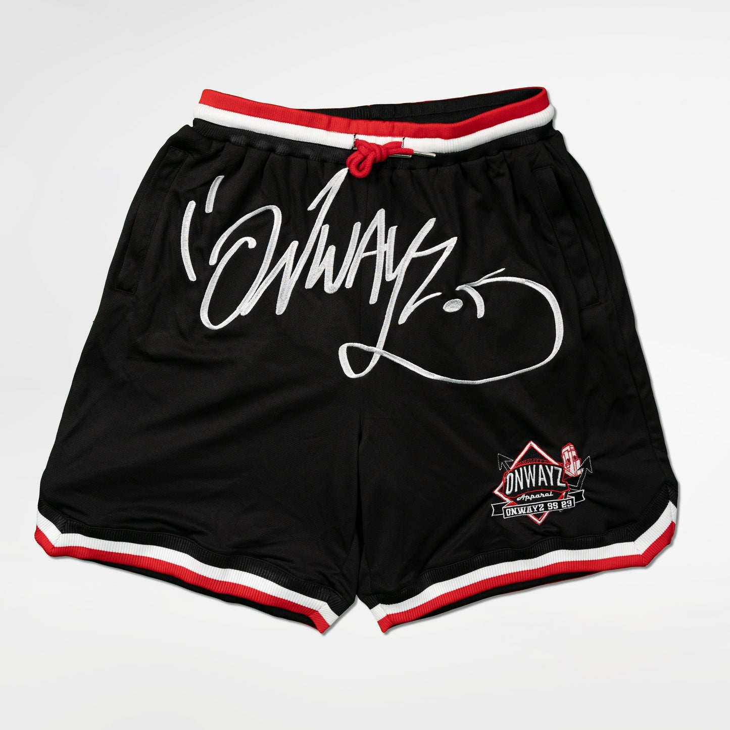 Graffiti Logo Basketball Shorts - Black