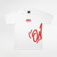 Signature Script T shirt - White Red