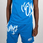 Signature Script Shorts - Blue