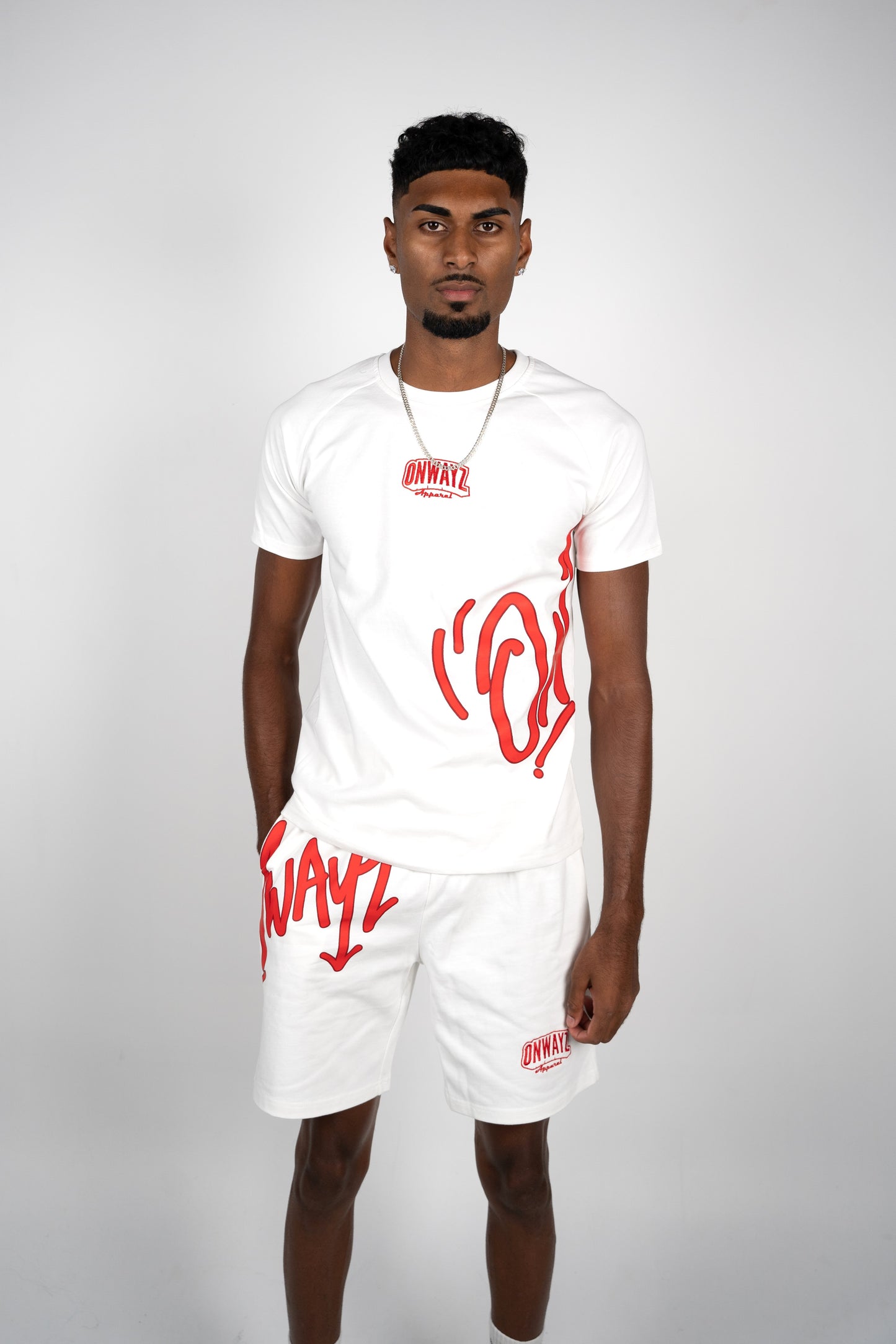 Signature Script T shirt - White Red