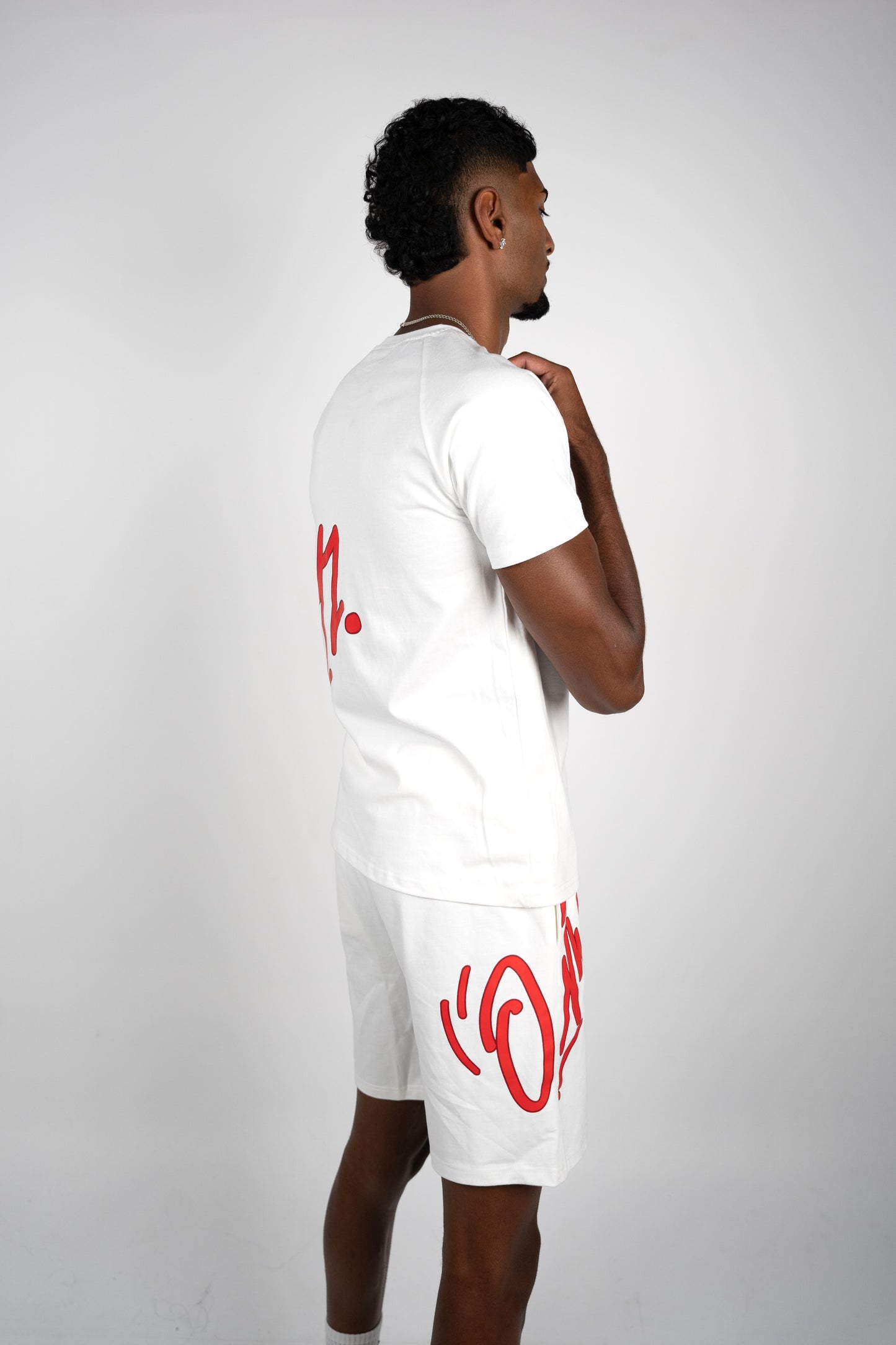 Signature Script T shirt - White Red