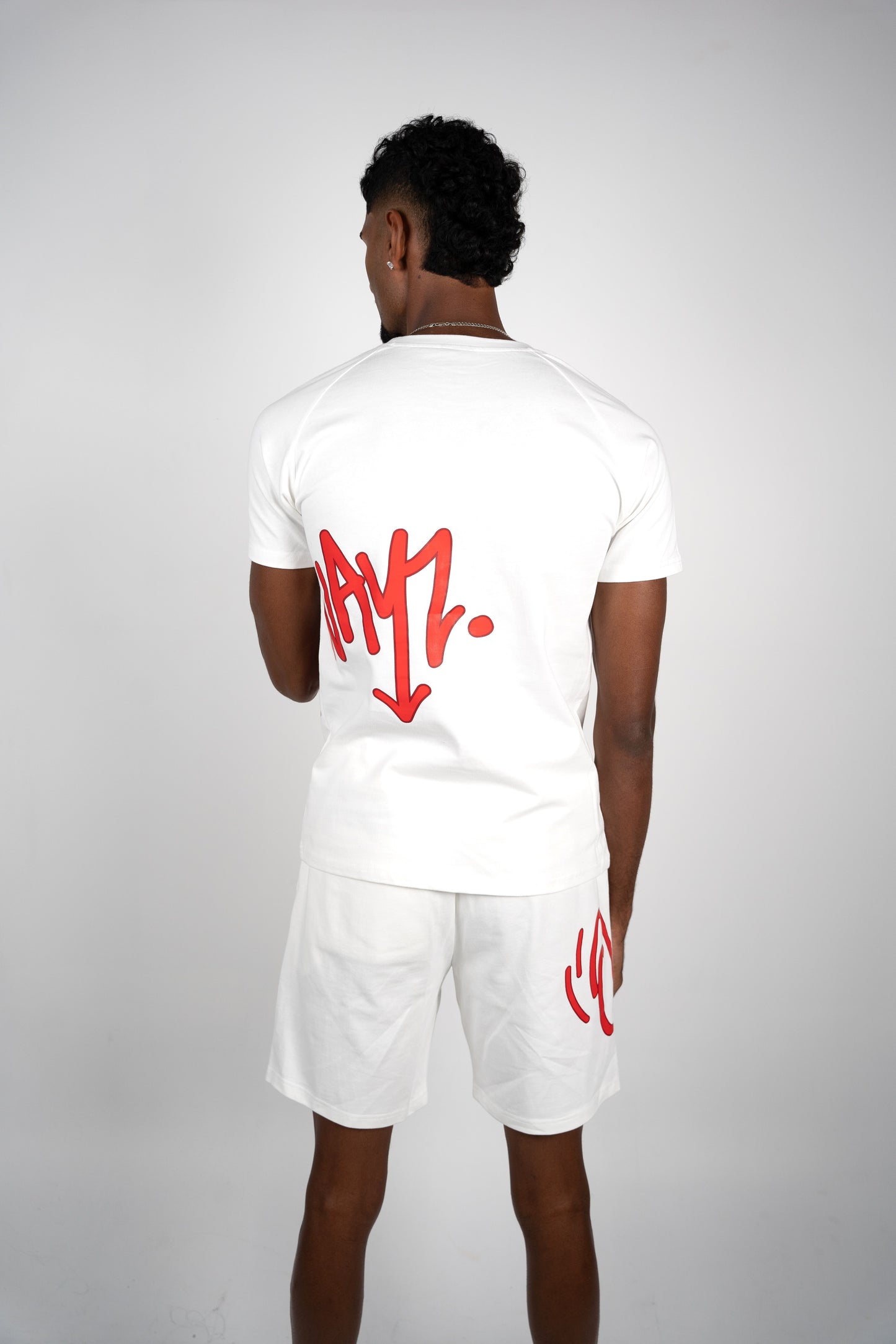 Signature Script T shirt - White Red