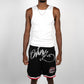 Graffiti Logo Basketball Shorts - Black