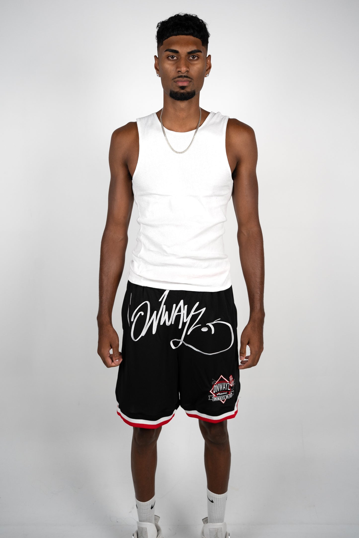 Graffiti Logo Basketball Shorts - Black