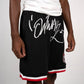 Graffiti Logo Basketball Shorts - Black