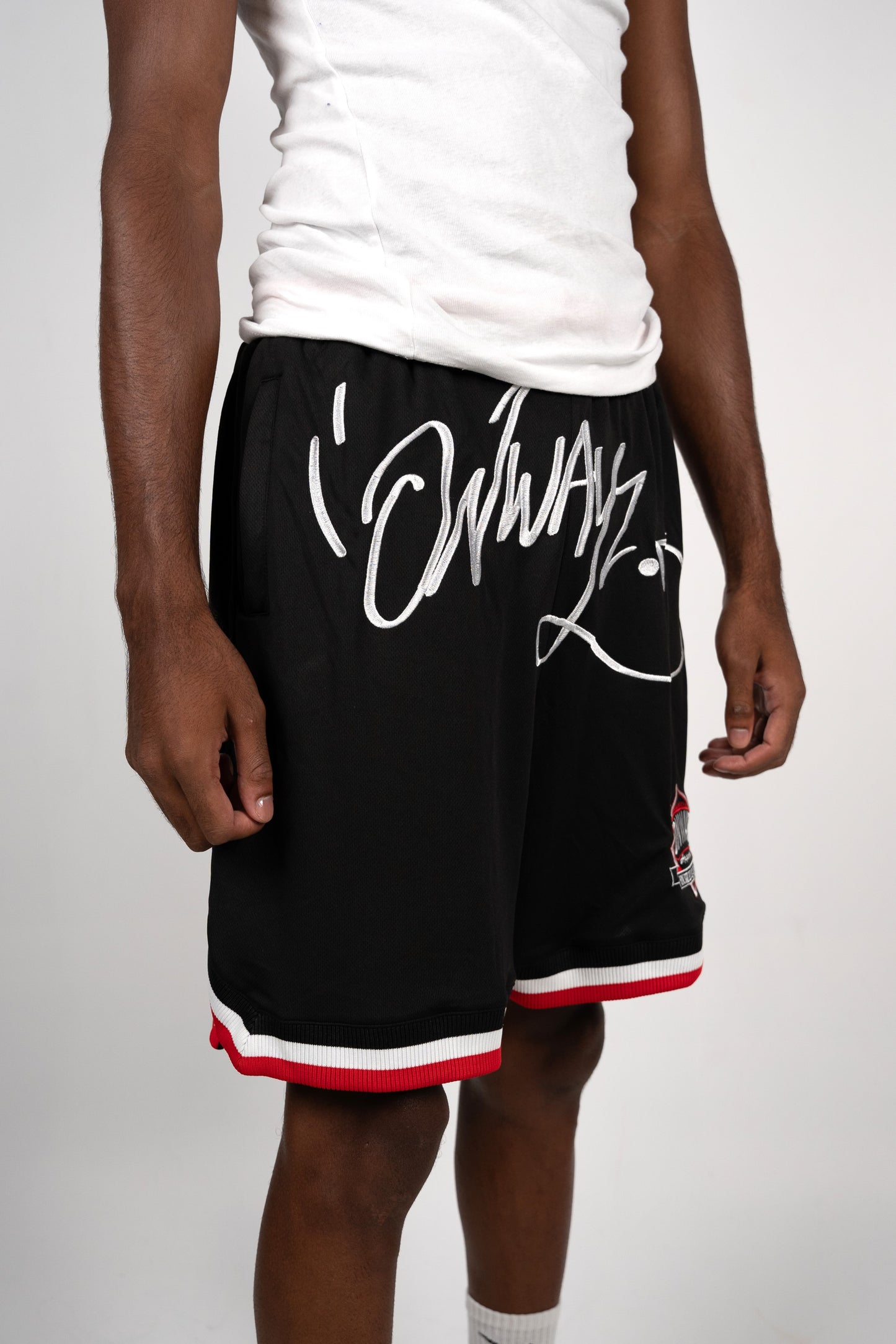 Graffiti Logo Basketball Shorts - Black