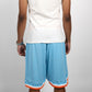 Graffiti Logo Basketball Shorts - Blue