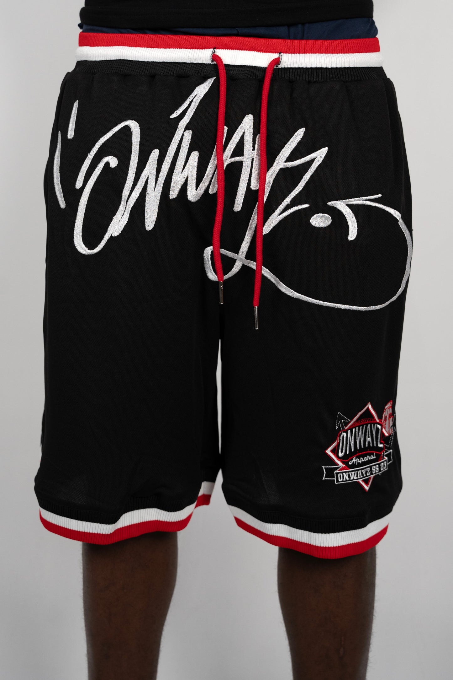 Graffiti Logo Basketball Shorts - Black