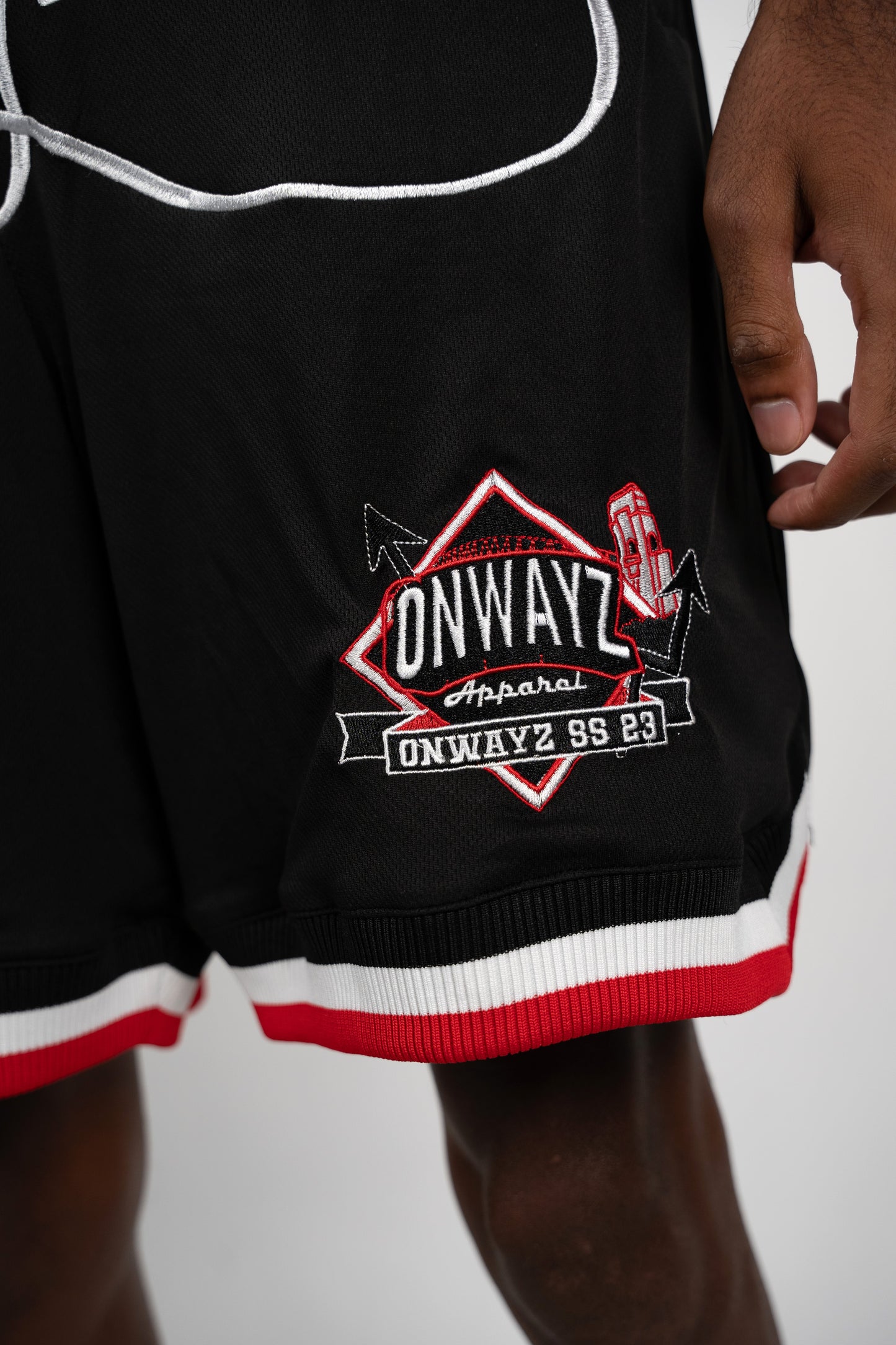 Graffiti Logo Basketball Shorts - Black