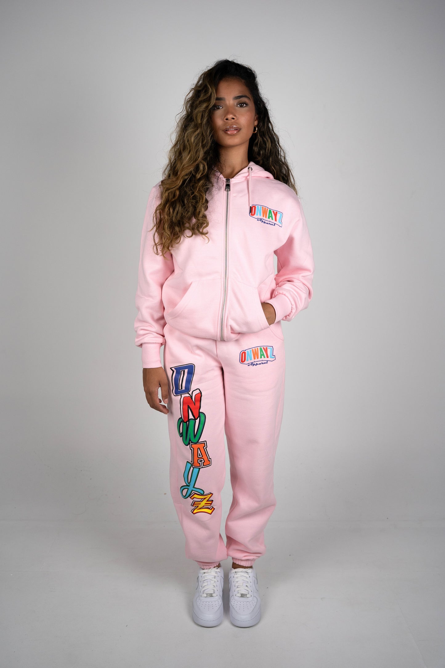 Candy Zip Hoodie - Pink