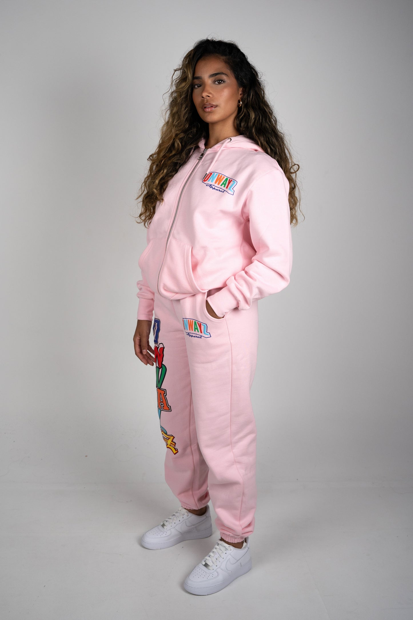 Candy Zip Hoodie - Pink