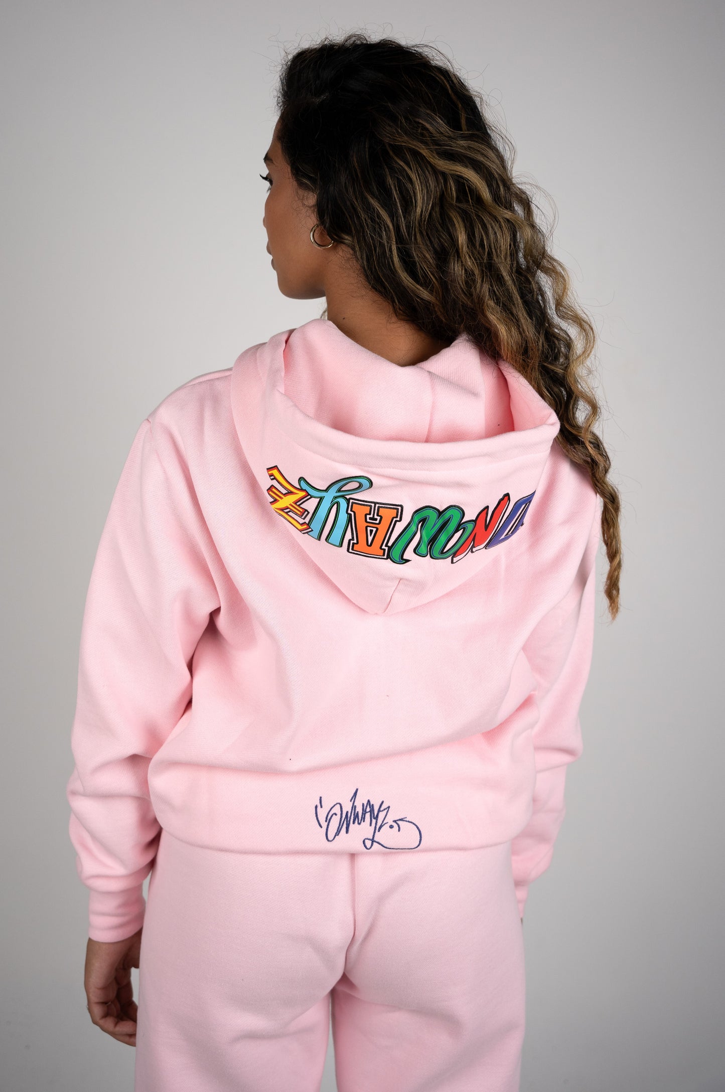 Candy Zip Hoodie - Pink