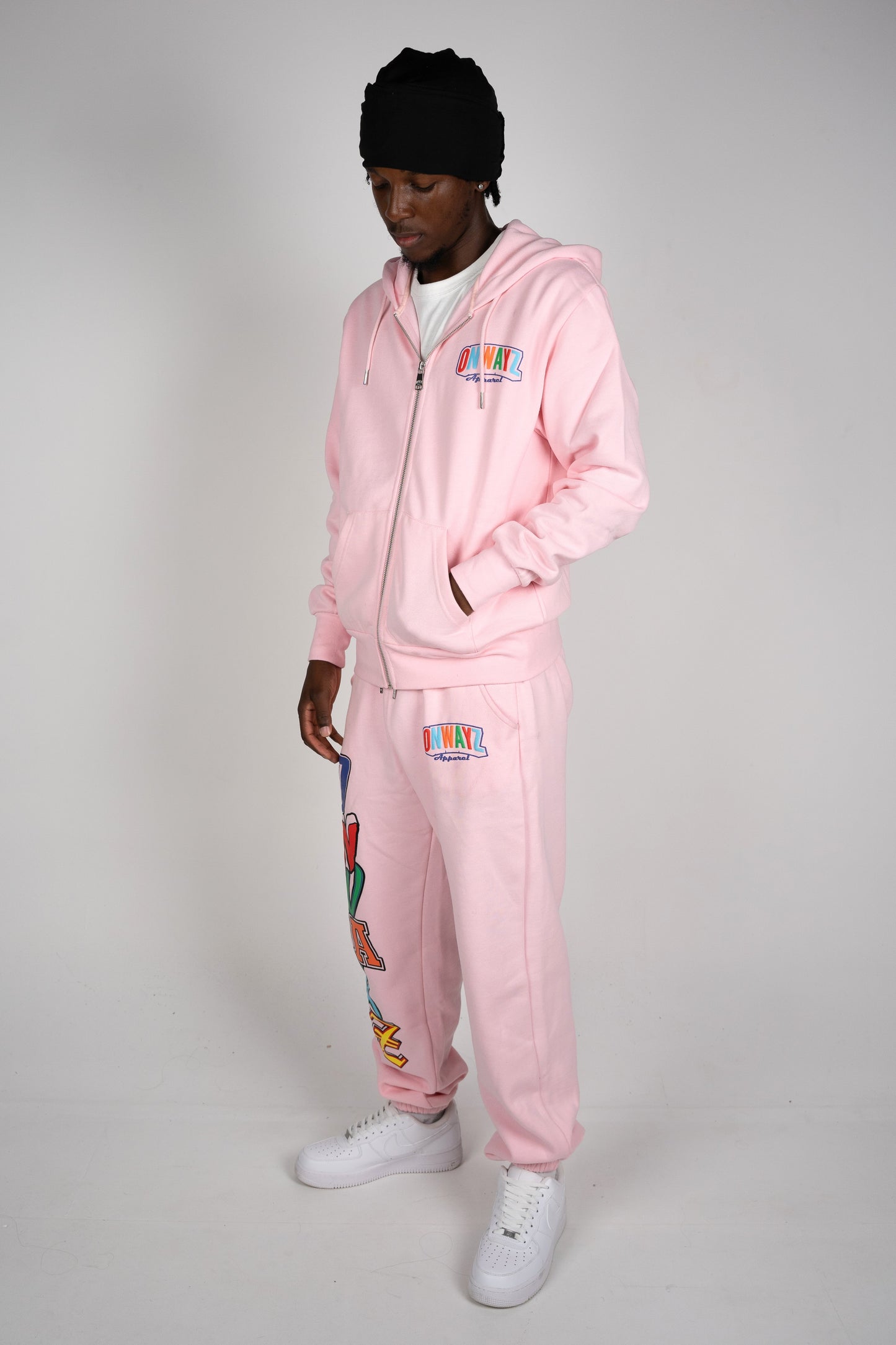 Candy Zip Hoodie - Pink