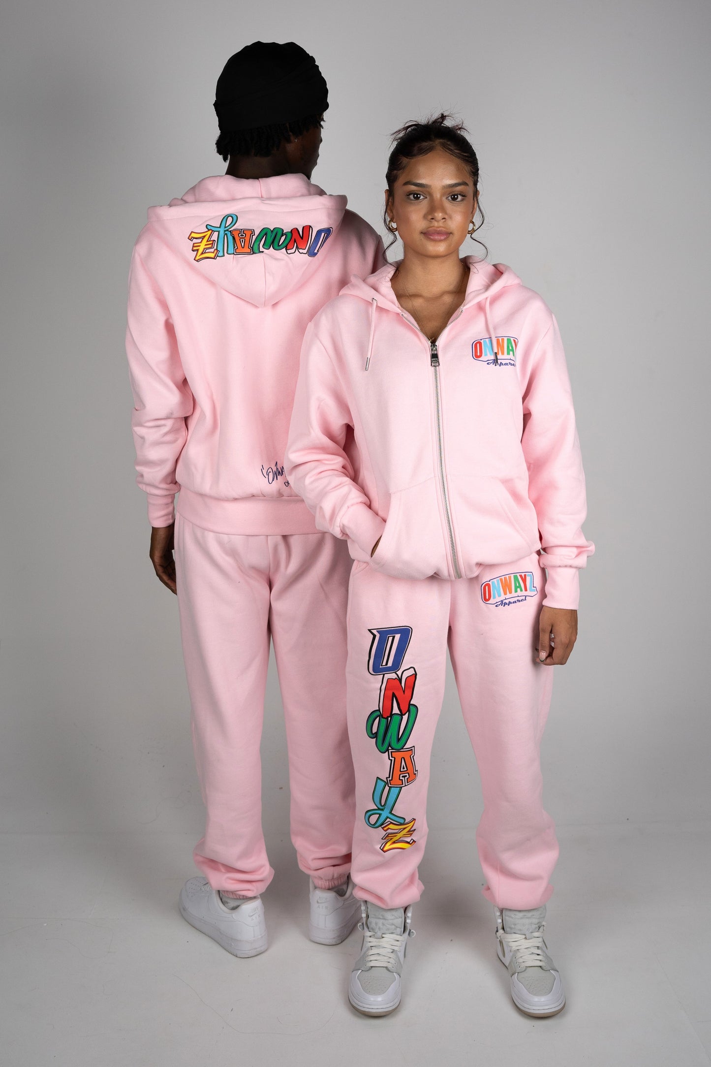 Candy Zip Hoodie - Pink