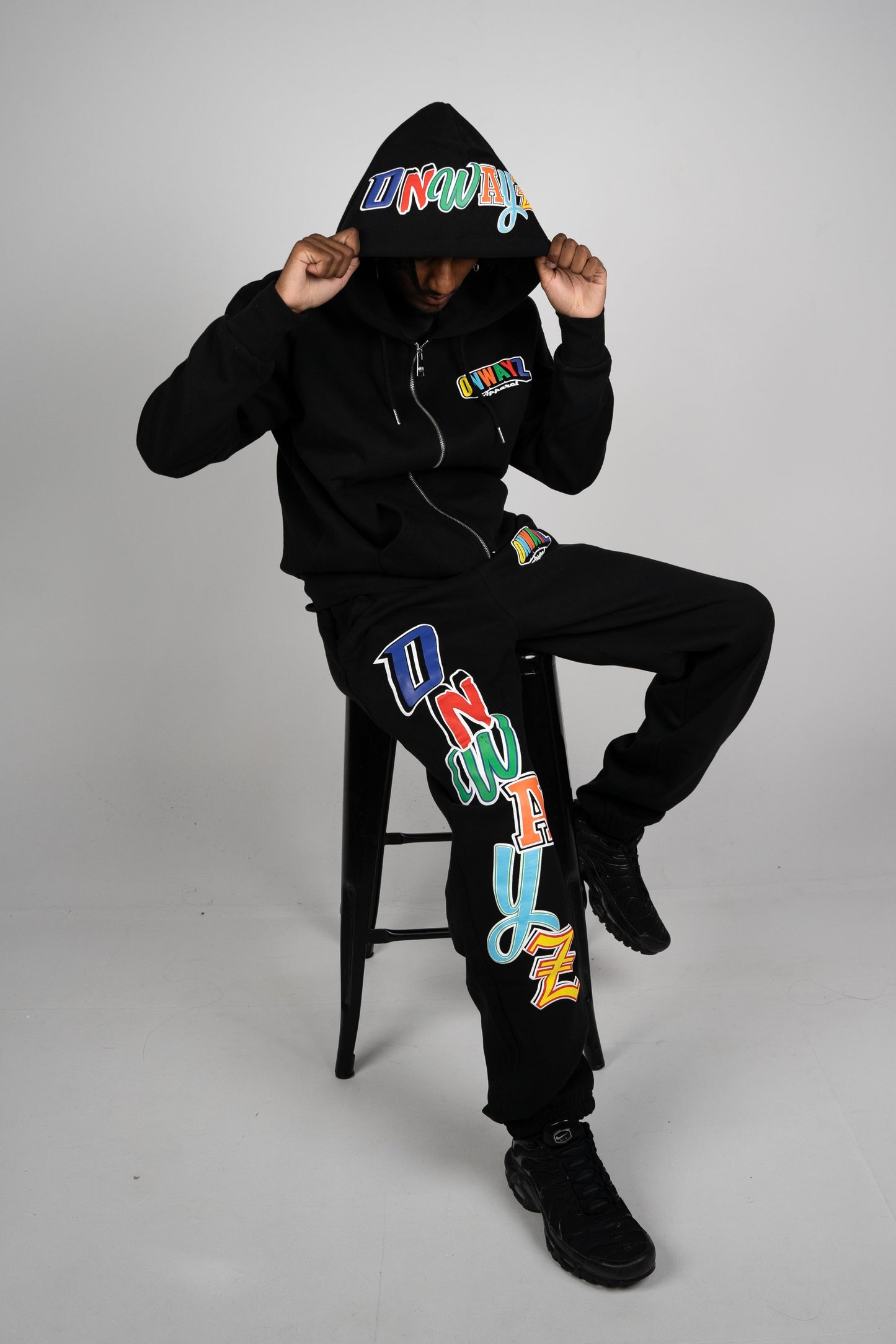 Candy Zip Hoodie - Black