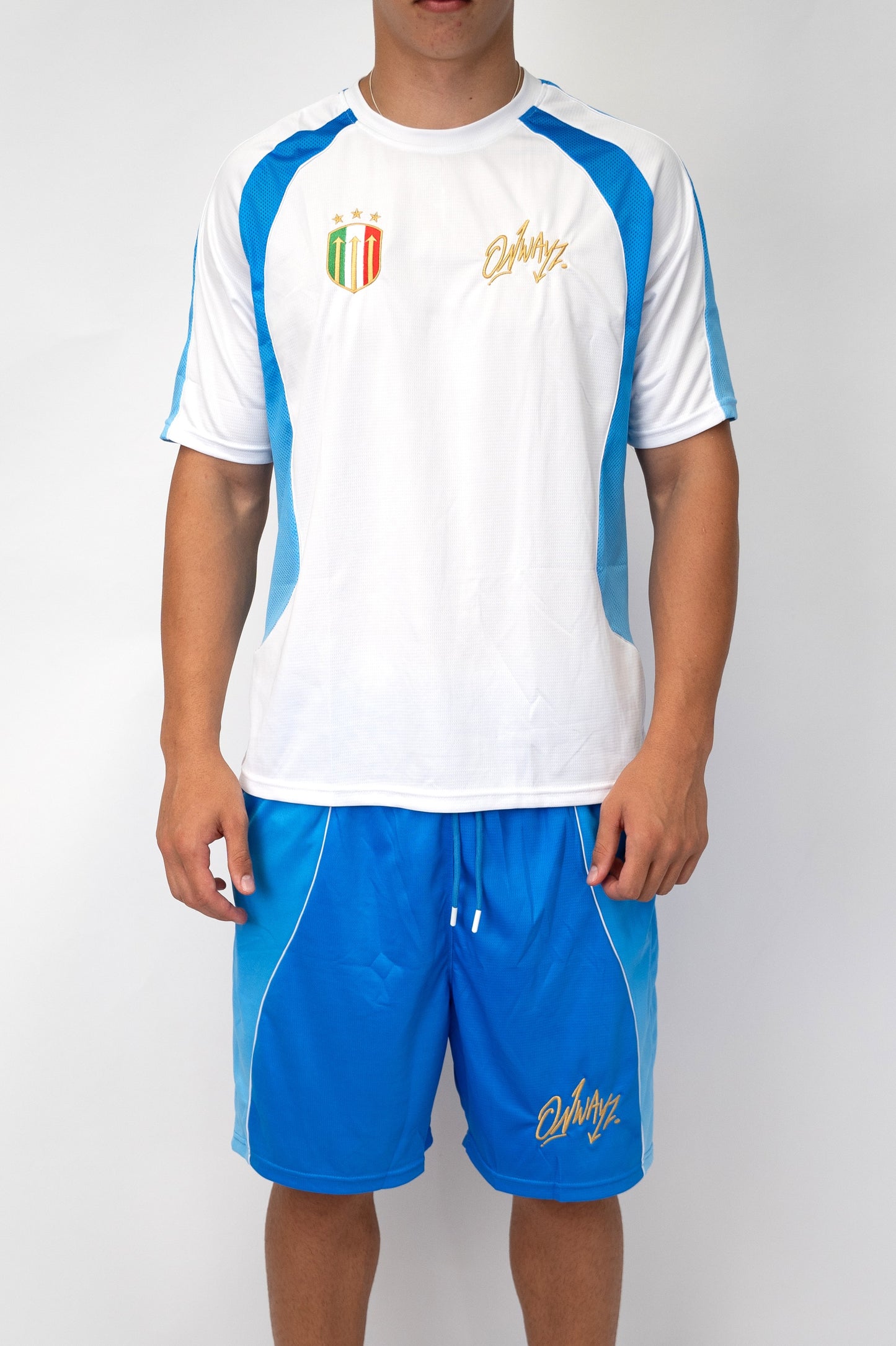 Gradient Shorts - Blue White