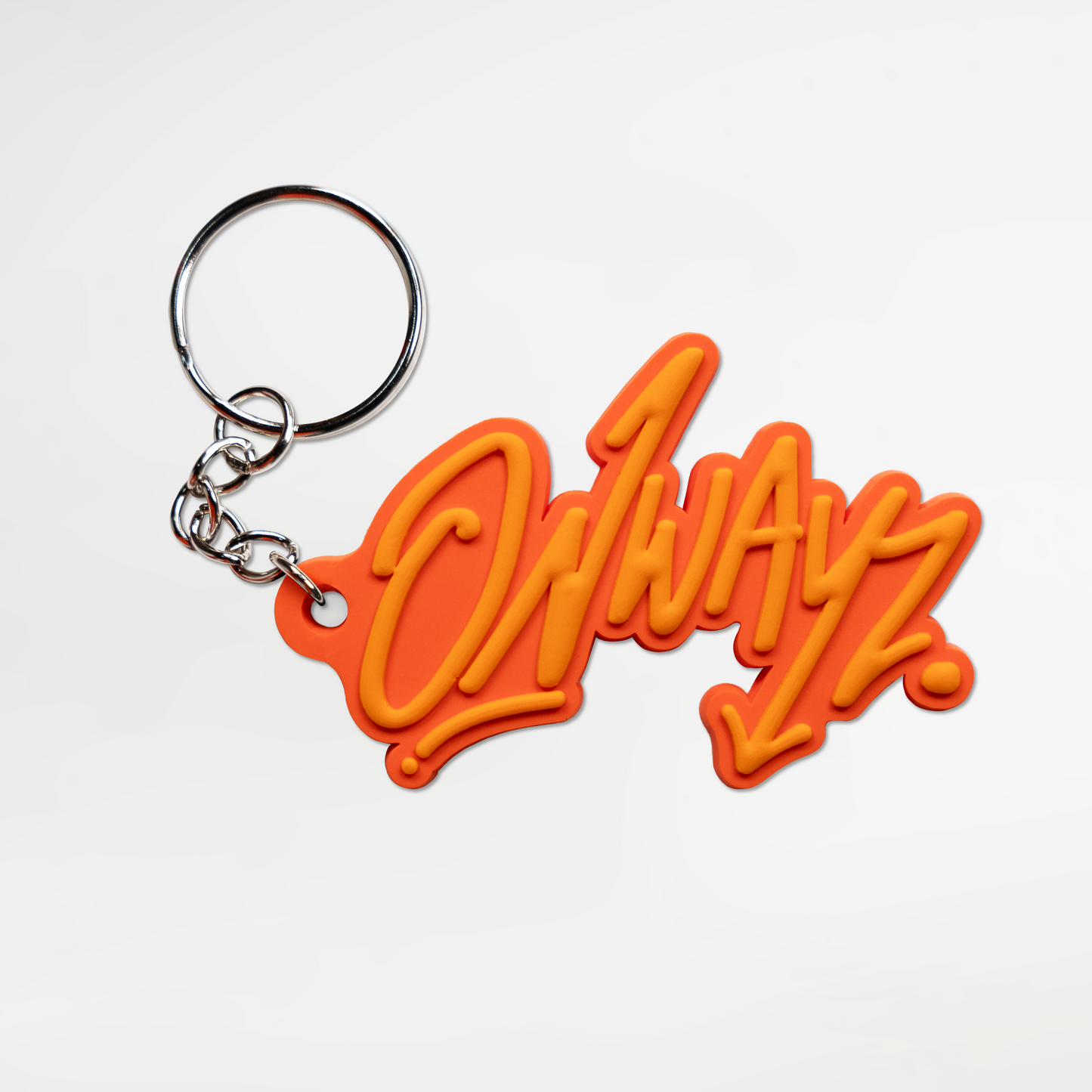 Rubber Keychain - Orange