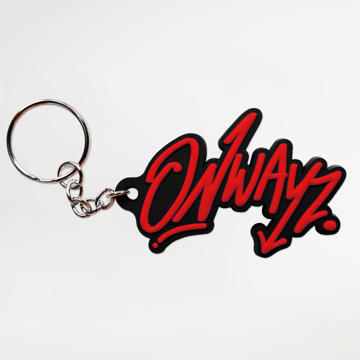 Rubber Keychain - Red